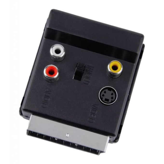 RGB Scart Male To 3 RCA Female S-Video AV Adapter Converter