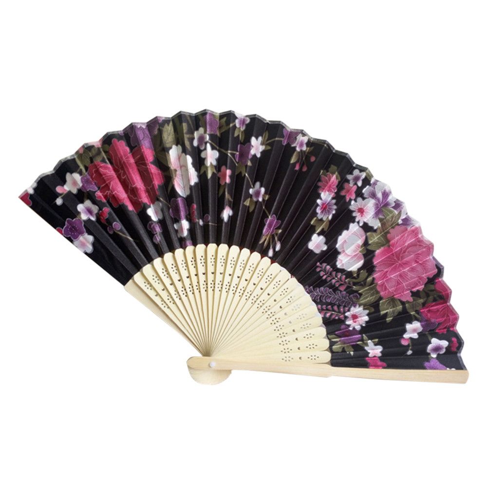Pocket Fan Dance Vintage 2019 Party Bamboo Flower Newest Held Folding @40 Chinese Hand Souvenir Gifts