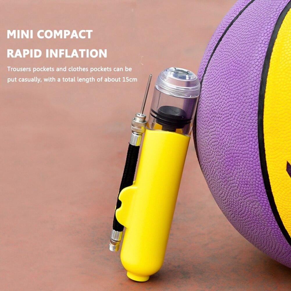 Multi-Purpose Mini Hand Pump with Air Needle Valve Portable  Cycling Tire Inflator Air Pump for Basketball Football Kayak Ball