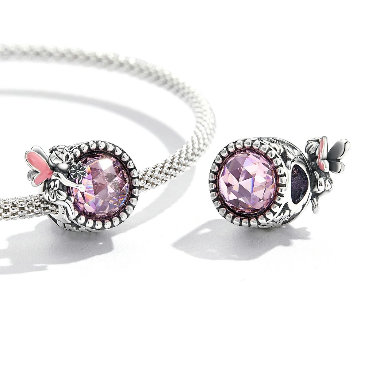 S925 Sterling Silver Elf Orb Beads