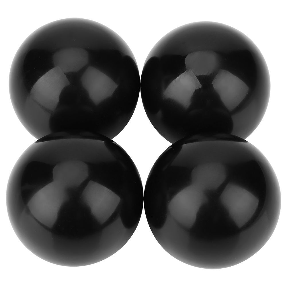 6Pcs Black M12 Threaded 40mm Diameter Round Handle Ball