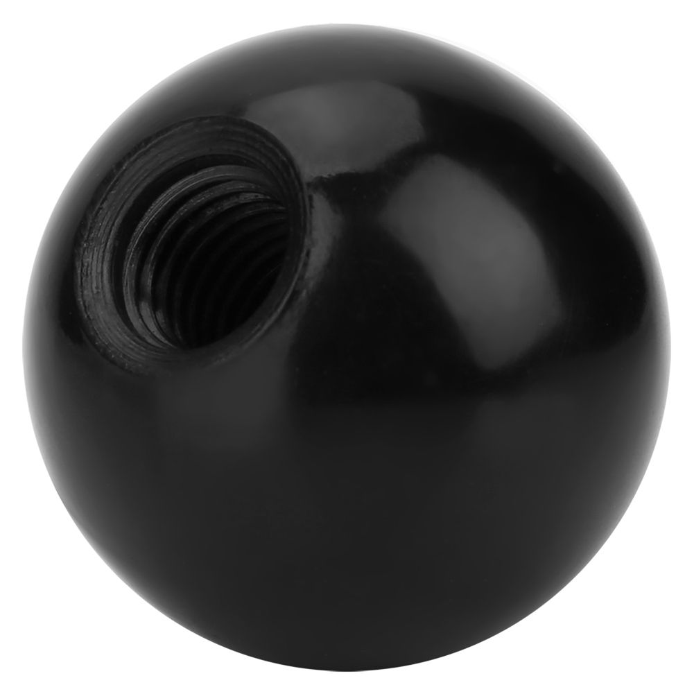 6Pcs Black M12 Threaded 40mm Diameter Round Handle Ball