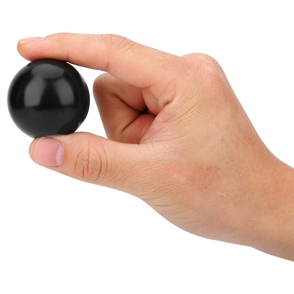 6Pcs Black M12 Threaded 40mm Diameter Round Handle Ball