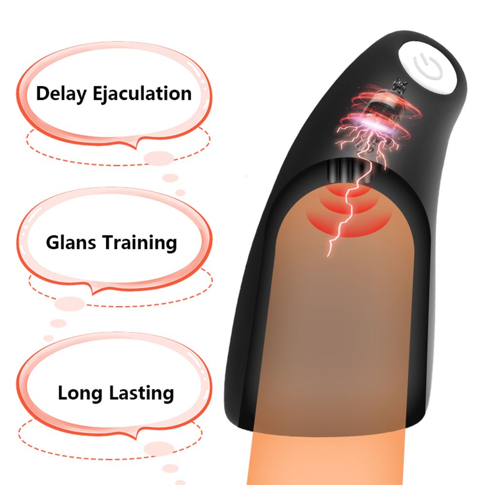 Silicone Vibrator 20 Vibration Modes Delay Ejaculation Glans