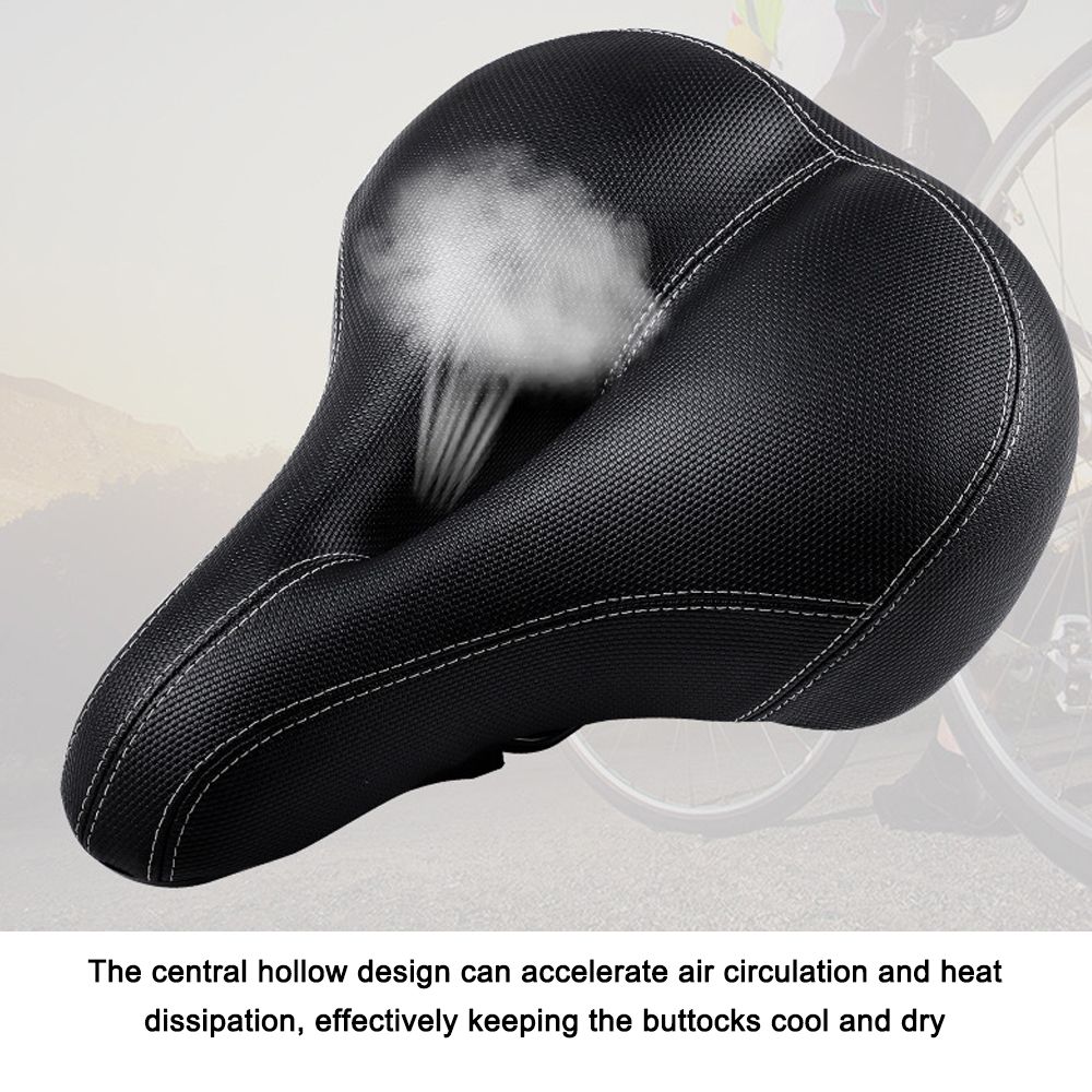 Bike Seat With Taillight Bicycle Saddle Dual Shock Absorbing