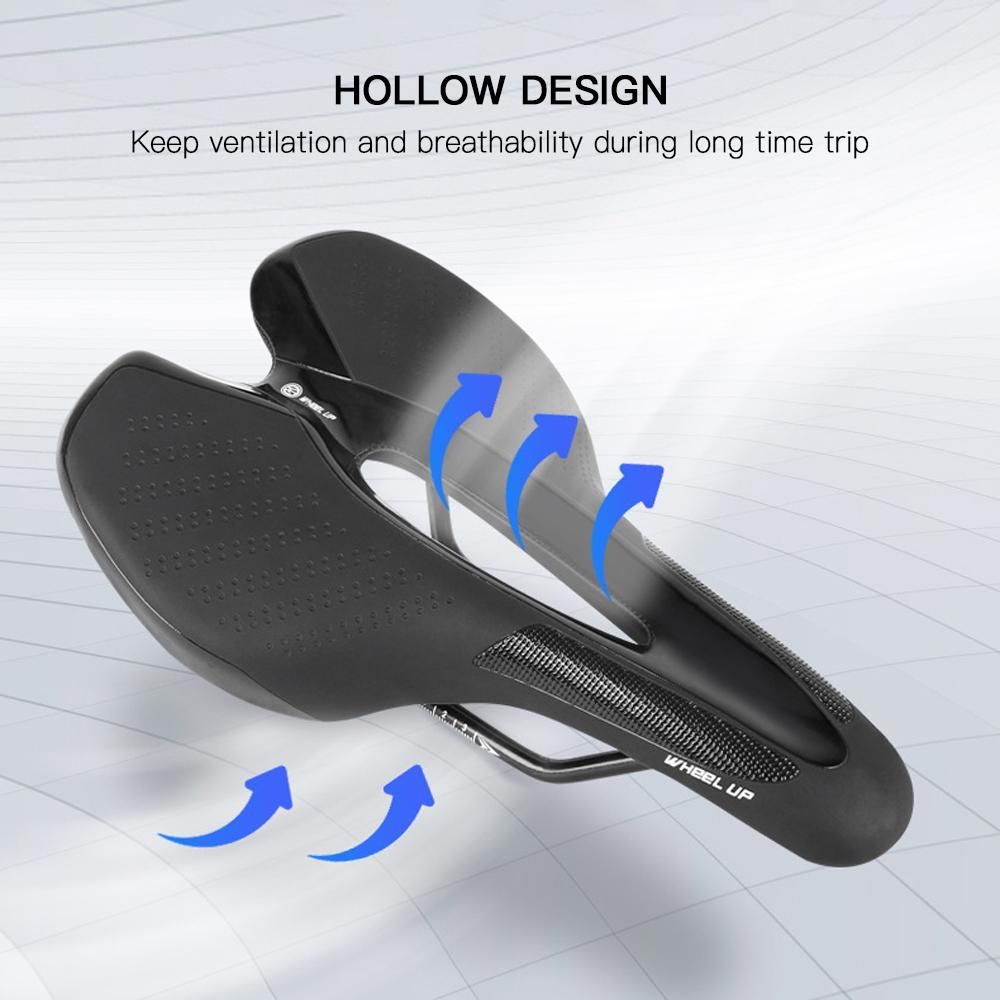 Bike Saddle Bicycle Soft Saddle with USB Charging Warning Taillight Breathable Seat Cushion for Mountain Bike Road Bike