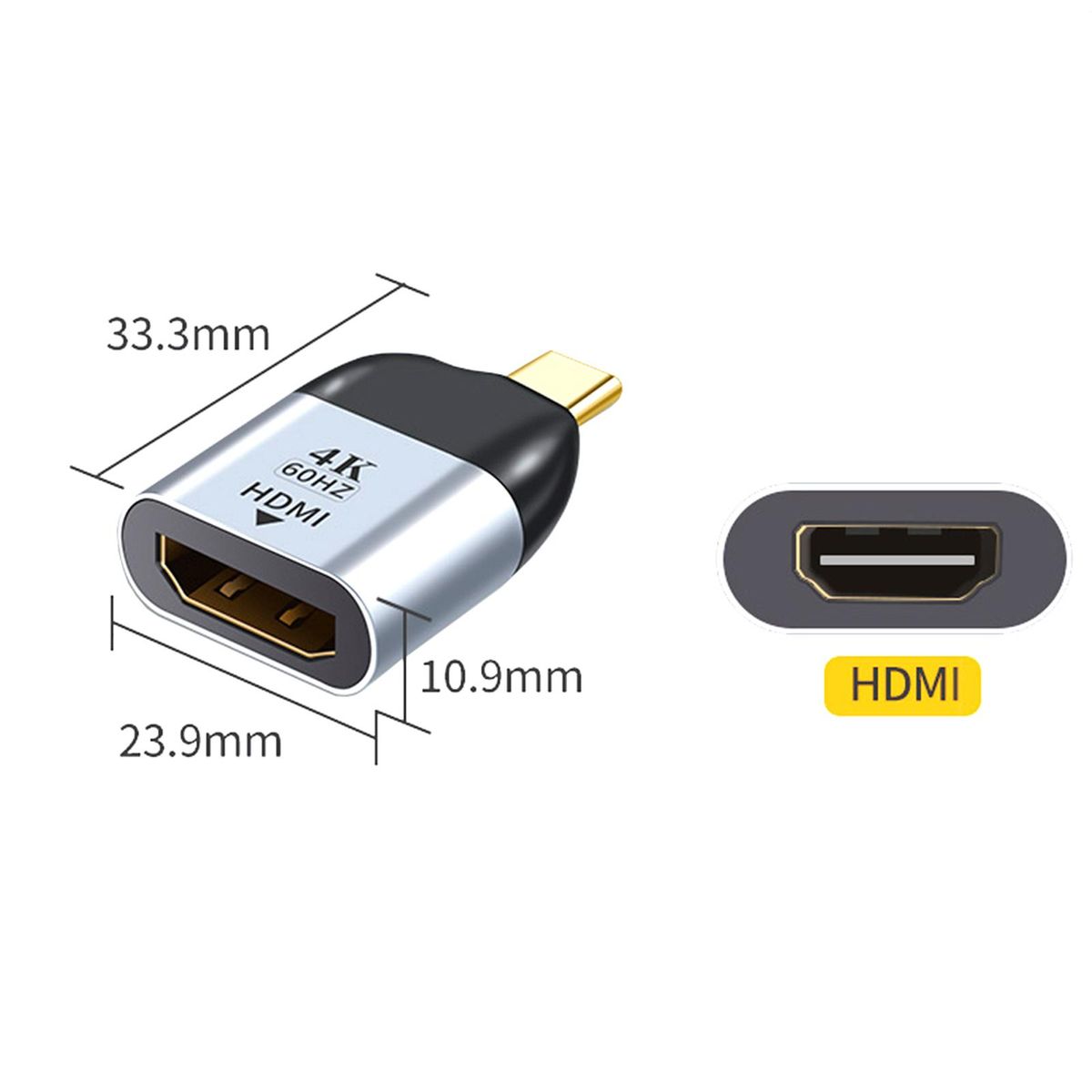 Portable USB-C  USB C To  Adapter 4K@60Hz For