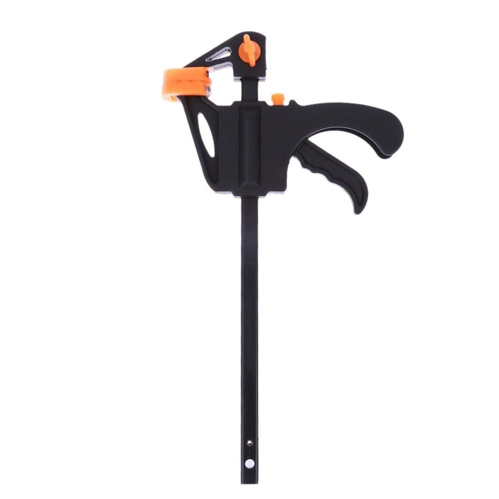 4 Inch Quick Ratchet Release Speed Squeeze Wood Working Work Bar Clamp F Clamp Spreader Gadget Tool DIY Hand Tool