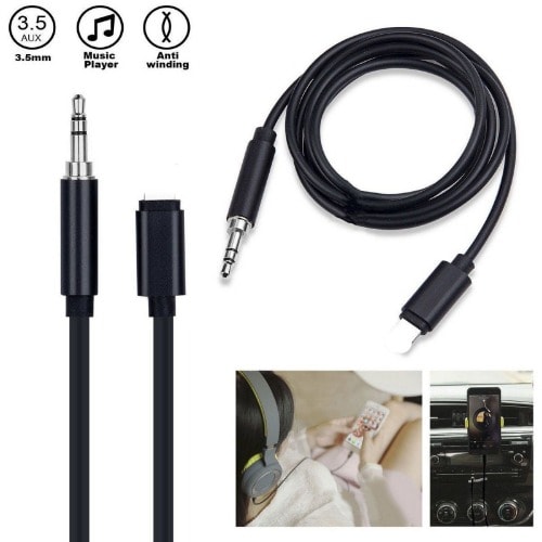 Lightning To 3.5 Aux  Audio Adapter Cable