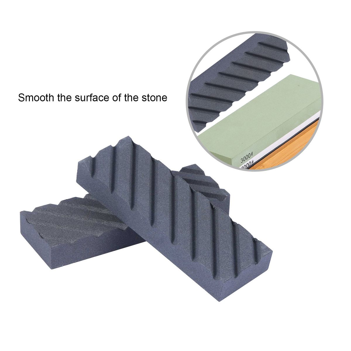 Black Silicon Carbide 320# Grooved Stone Flattening Stone