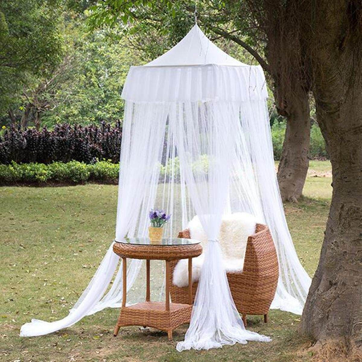 Outdoors Bali Mosquito Net Netting Mesh Bed Canopy Bedroom Curtains 4 Openings