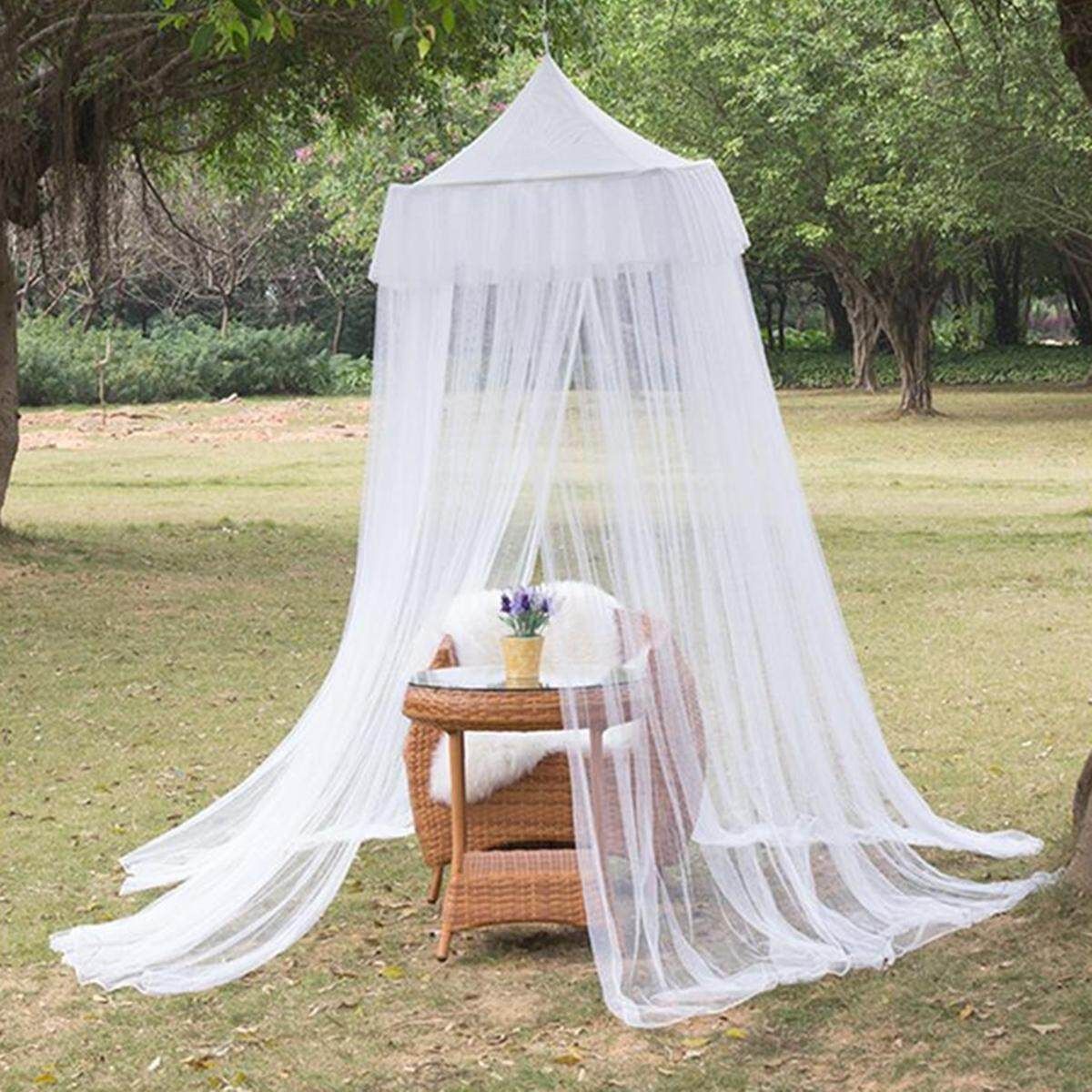 Outdoors Bali Mosquito Net Netting Mesh Bed Canopy Bedroom Curtains 4 Openings