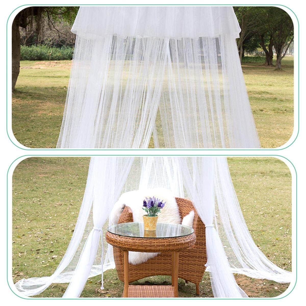 Outdoors Bali Mosquito Net Netting Mesh Bed Canopy Bedroom Curtains 4 Openings