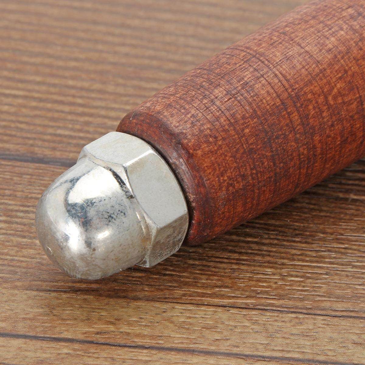 Wooden Handle Leather Nylon Carving Hammer Calico Carving Tool DIY Handle Craft Workshop Tool