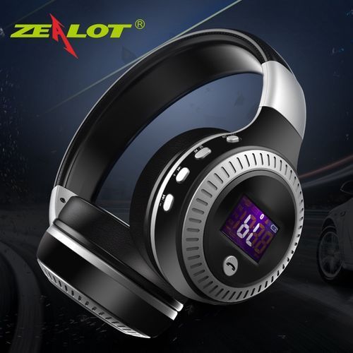 Bluetooth Headset FM Radio TF Card Play LCD Screen-
