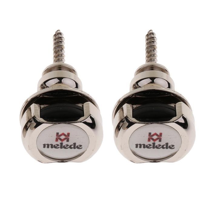 2Pcs Metal Automatic Guitar Strap Lock Button Musical Instrument