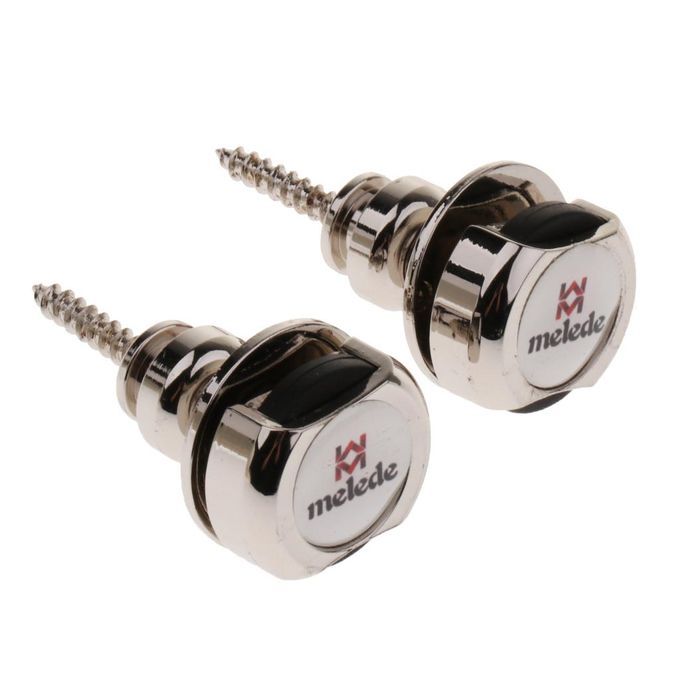 2Pcs Metal Automatic Guitar Strap Lock Button Musical Instrument