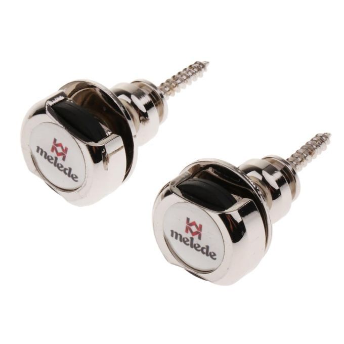 2Pcs Metal Automatic Guitar Strap Lock Button Musical Instrument