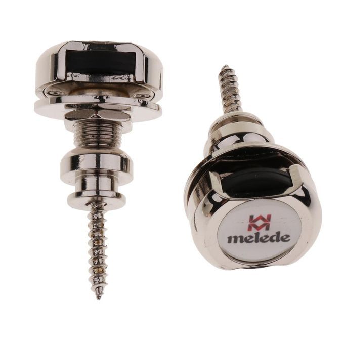 2Pcs Metal Automatic Guitar Strap Lock Button Musical Instrument