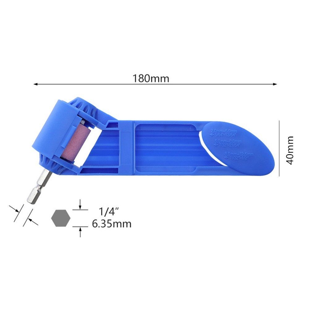 Portable Straight Shank Twist Drill Bit Sharpener 2~12.5 Mm Corundum Grinding Wheel Polishing Grinder Tools