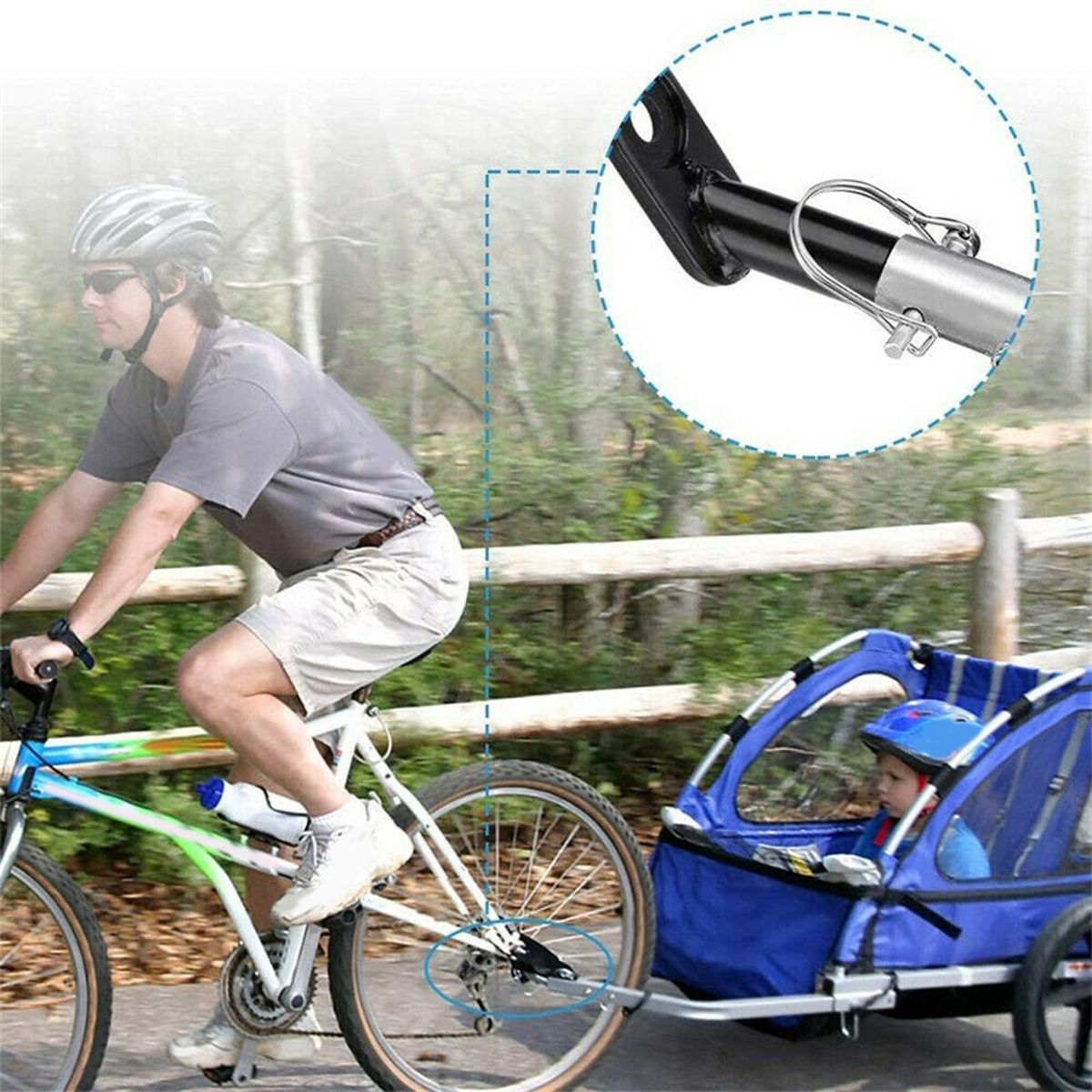 Bike Trailer Hitch Steel Universal Replacement