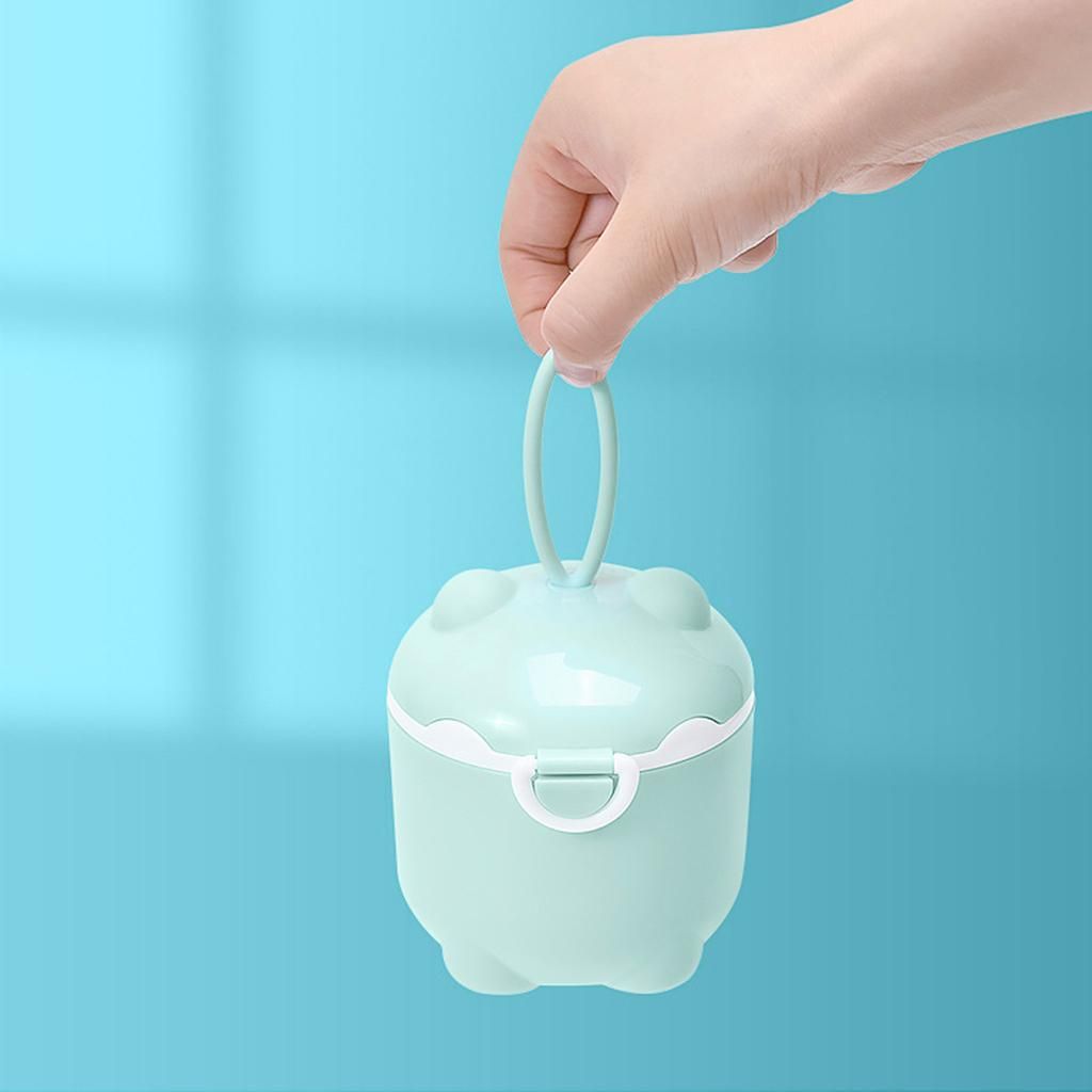 Milk  Storage Box Portable Pig Shape Toddler For Travel Green L