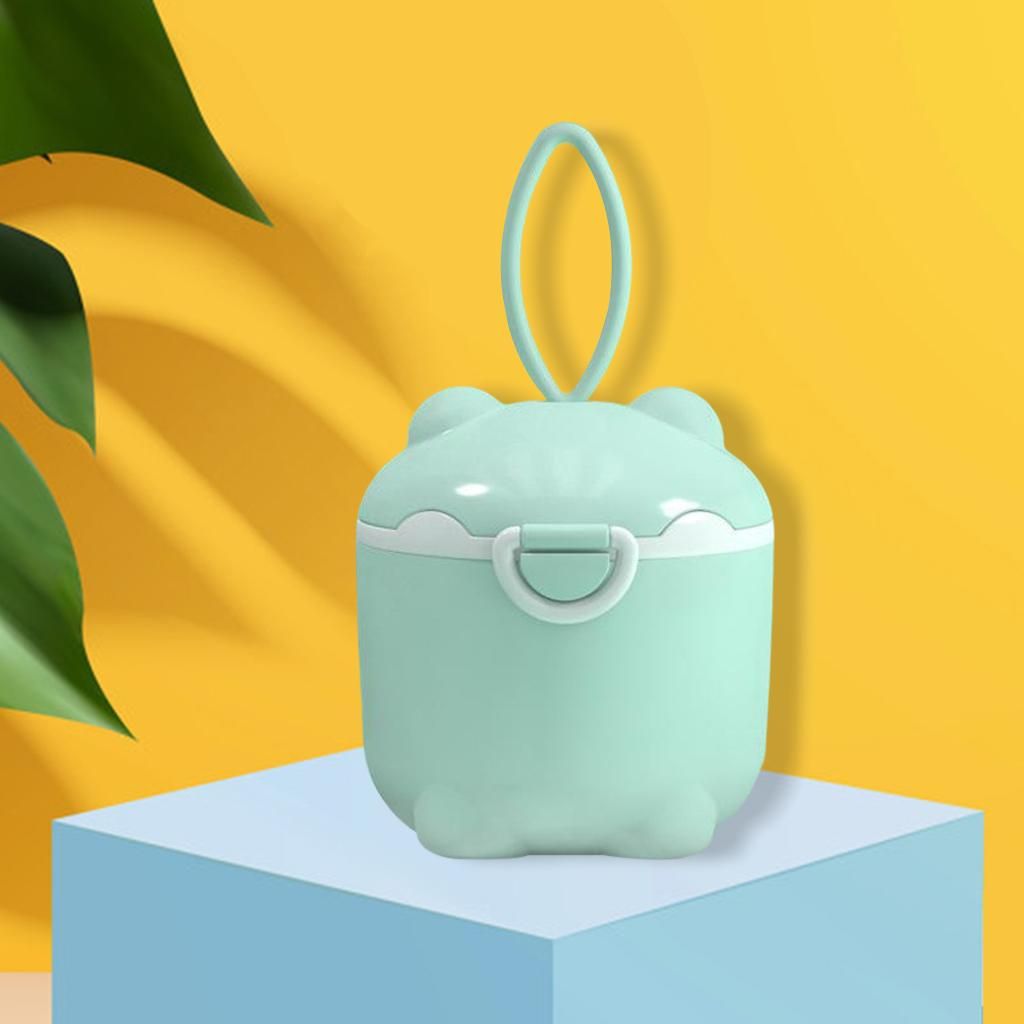 Milk  Storage Box Portable Pig Shape Toddler For Travel Green L