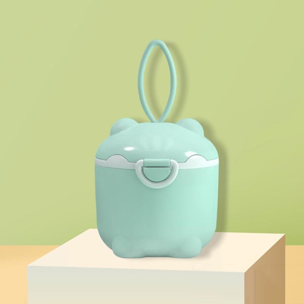 Milk  Storage Box Portable Pig Shape Toddler For Travel Green L
