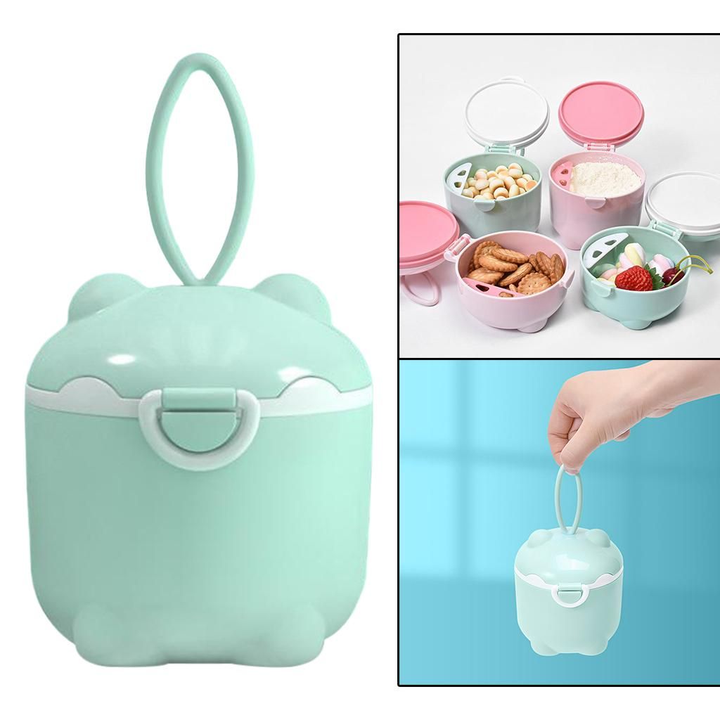 Milk  Storage Box Portable Pig Shape Toddler For Travel Green L