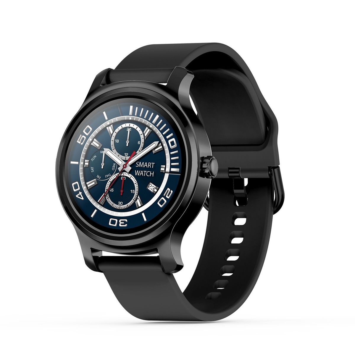 SMA-R2 Smart Watch Round Touch Screen Silicone Band IP67