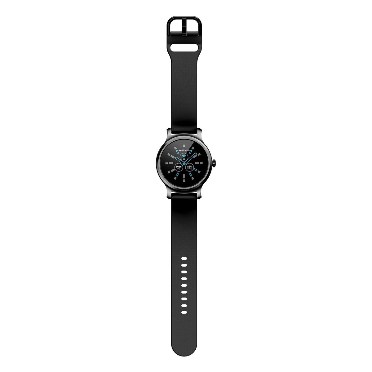 SMA-R2 Smart Watch Round Touch Screen Silicone Band IP67