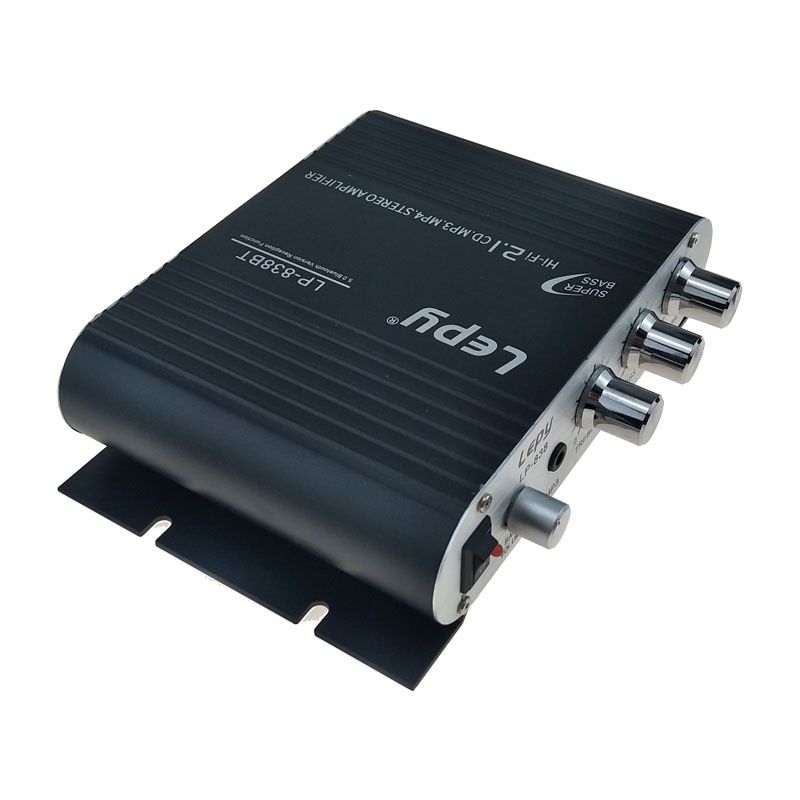 Lepy LP-838 Bluetooth 5.0 Power Amplifier 2.1 3 Channel Super BAudio Sound Amplificador With 12V3A Power And AUX Cable