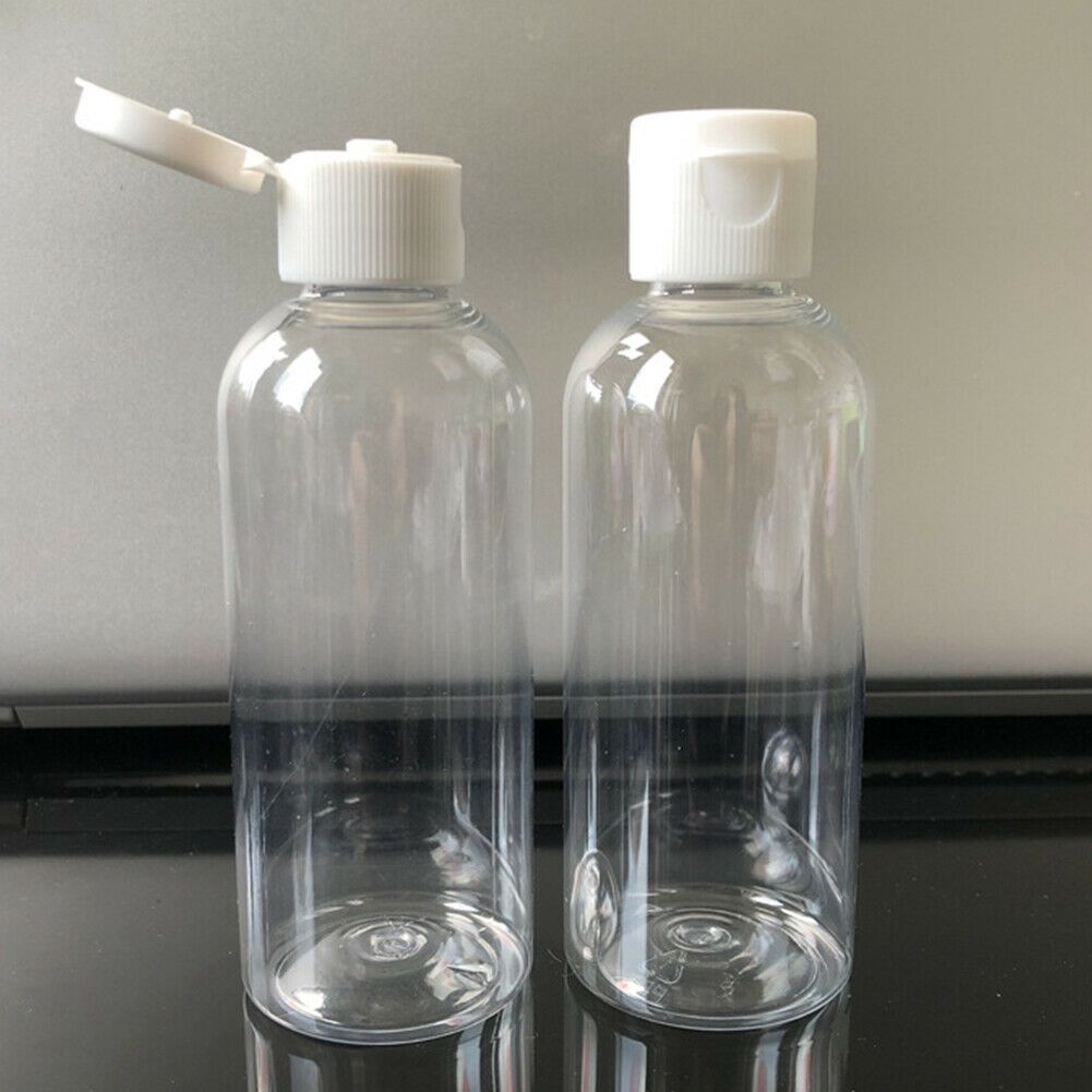 10Pcs Plastic Travel Empty Bottle Transparent With Spray