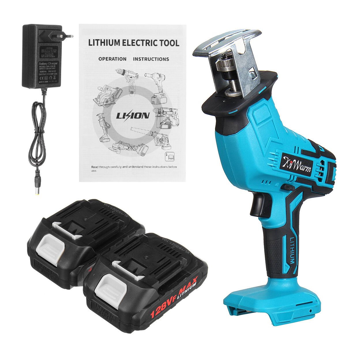 Kiwarm 128VF Cordless Electric Saber Saw Reciprocating Blade
