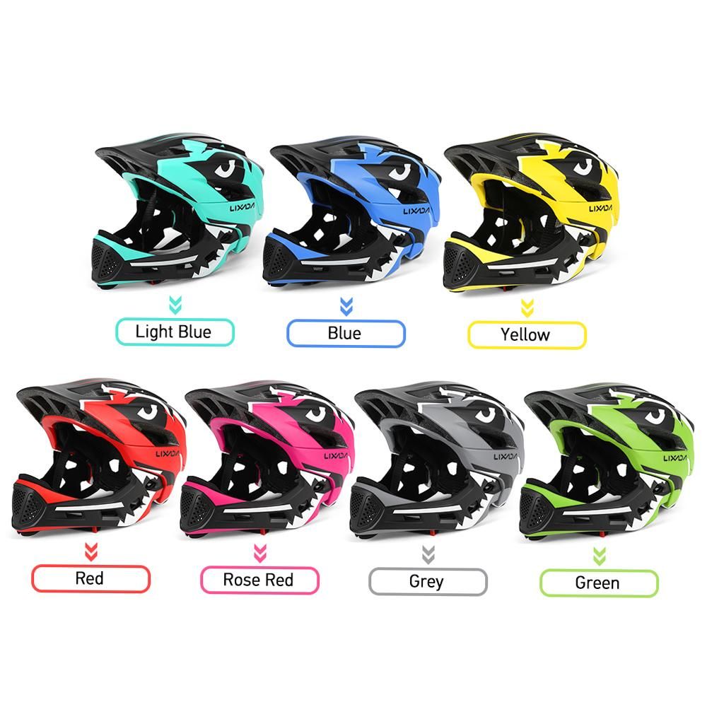 Kids Detachable Full Face Helmet Children Sports Safety Helmet for Cycling Skateboarding Roller Skating