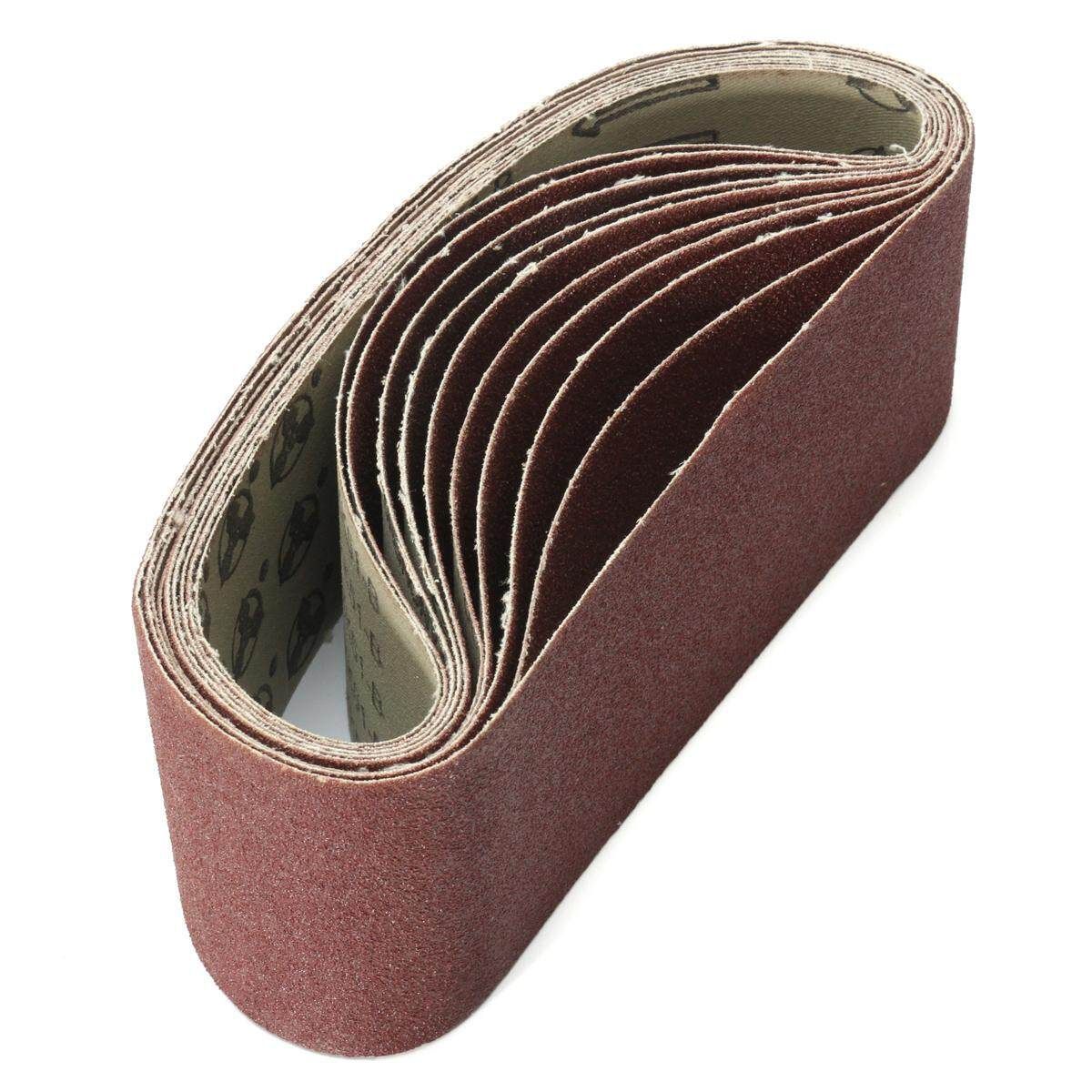10 Peck 3" X 21" 80Grit Grinding Sanding Belt Alumina Oxide Sharpening