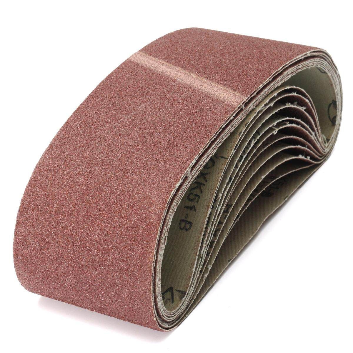 10 Peck 3" X 21" 80Grit Grinding Sanding Belt Alumina Oxide Sharpening