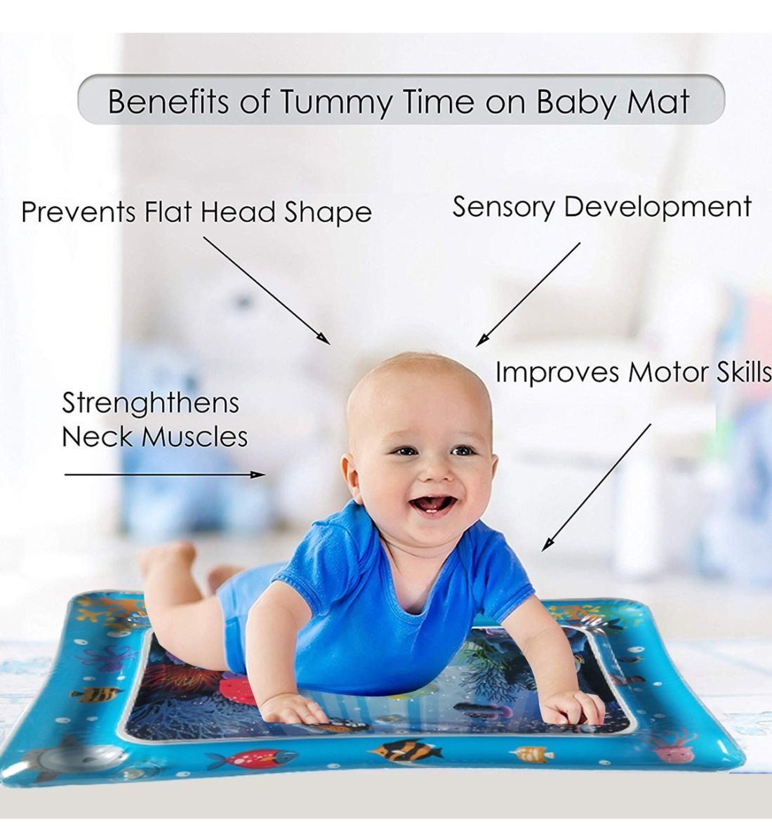 3 PCS Baby Inflatable Play Mat Infant Toy