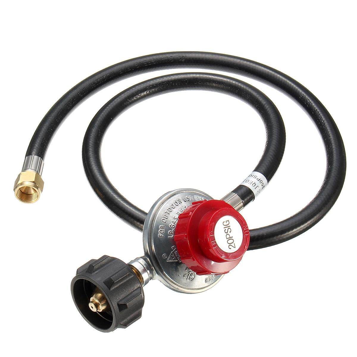 20PSI Propane Regulator High LPG BBQ Gas Stove Fryer With Hose