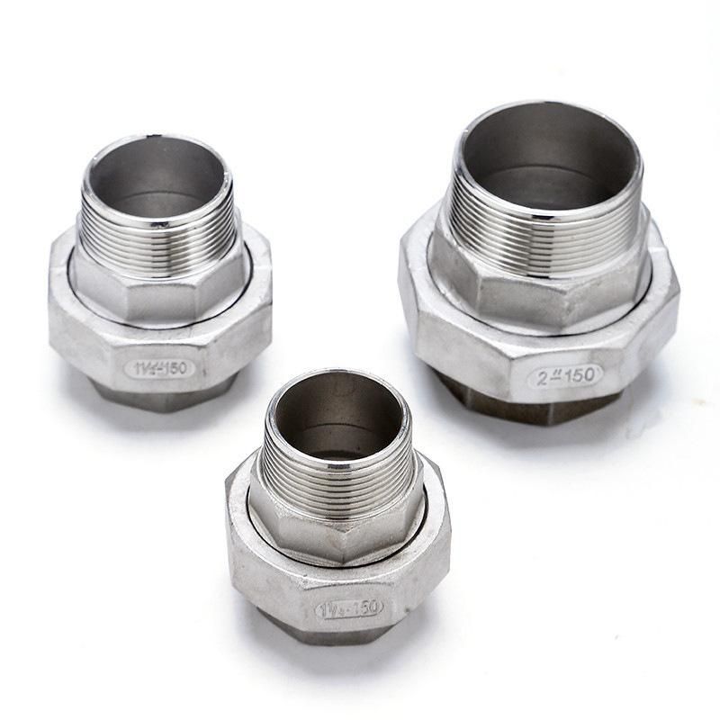 304 Internal and External Thread Loose Joint Stainless Steel Joint Internal and External Thread Mouth 4 Points 6 Points 1 Inch Pipe Union Yuan Order