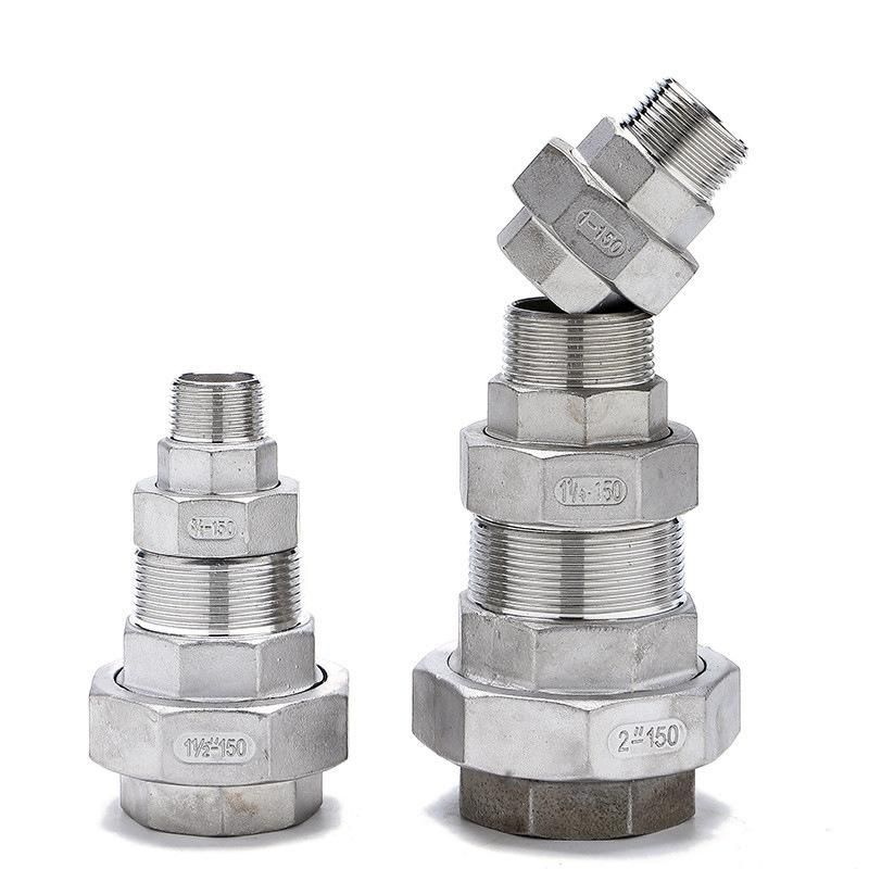 304 Internal and External Thread Loose Joint Stainless Steel Joint Internal and External Thread Mouth 4 Points 6 Points 1 Inch Pipe Union Yuan Order