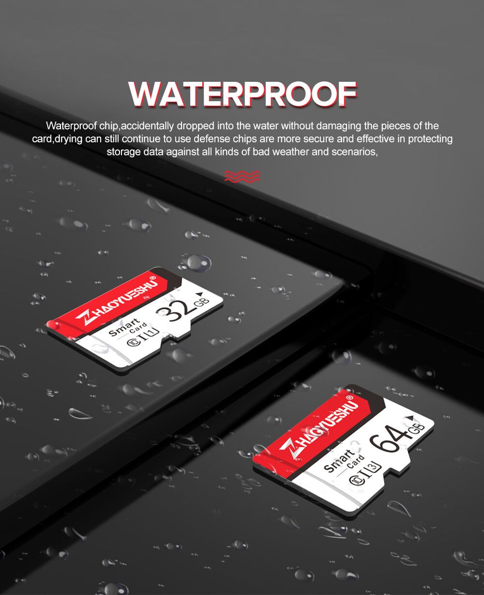 Haoyueshu 16GB 32GB 64GB Class 10 C10 High Speed TF Memory Card For Smart Phones Tablet Car DVR Speaker 128GB