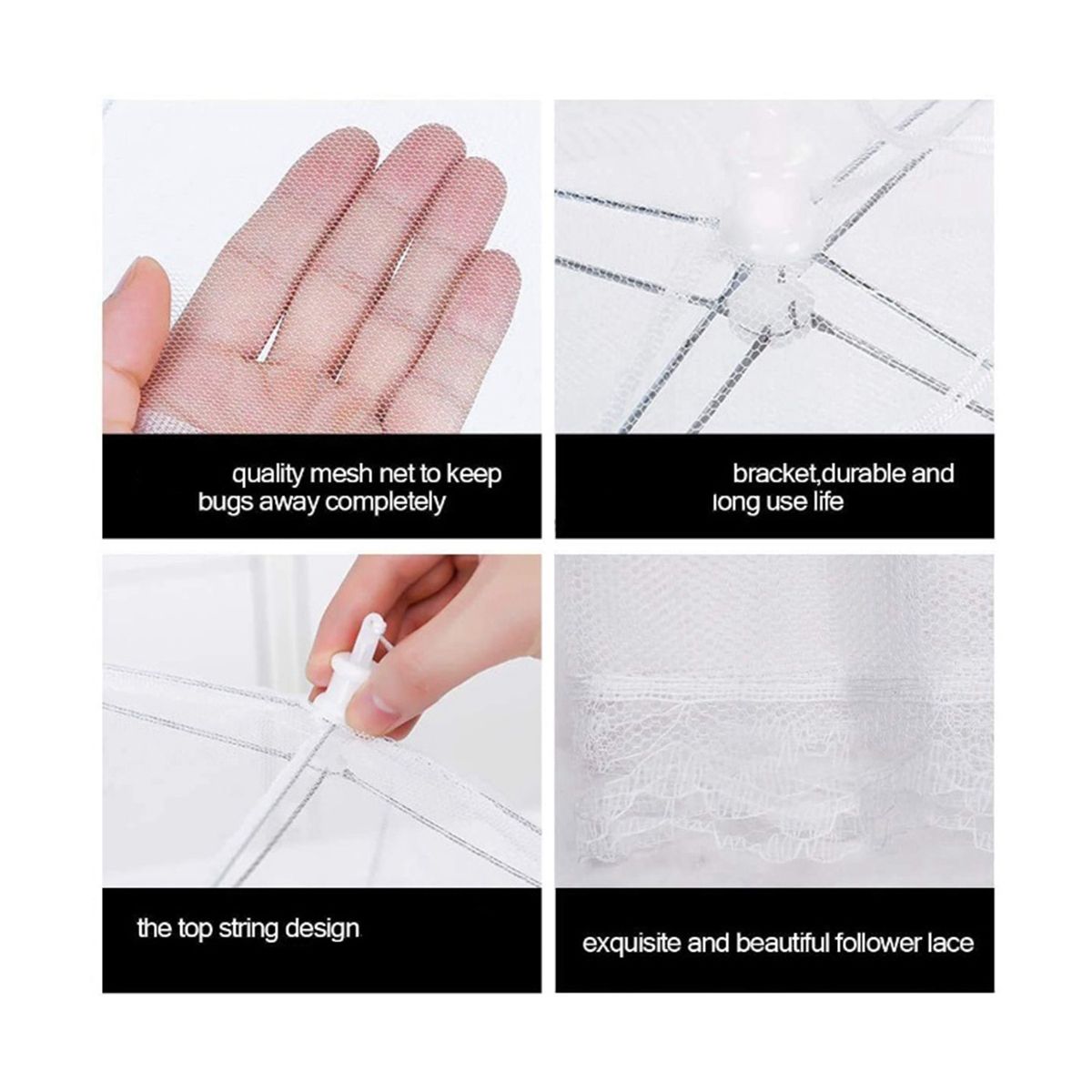 8Pcs 17 inch Pop-Up Outside Picnic Mesh Food