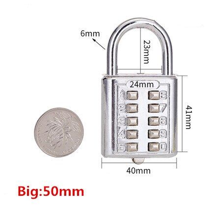 4 Digit /5Digit Push Button Combination Padlock