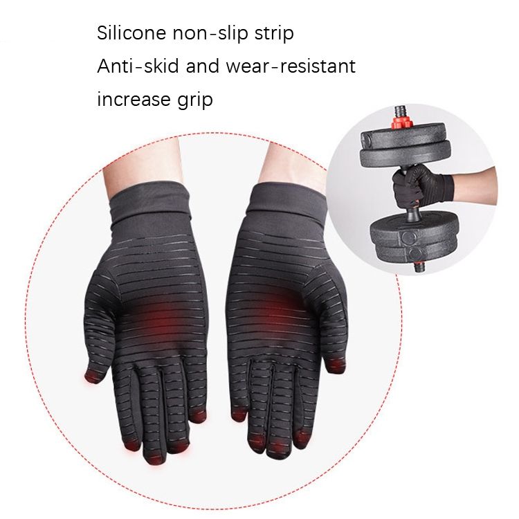Copper Fiber Pressure Gloves, Size: M