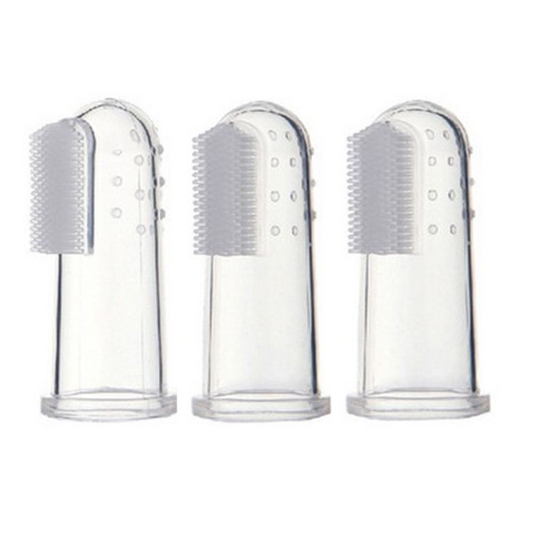 3 PCS RK-3604 Baby Silicone Toothbrush