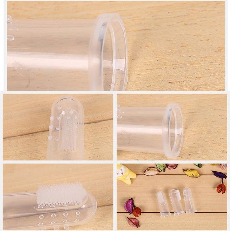 3 PCS RK-3604 Baby Silicone Toothbrush