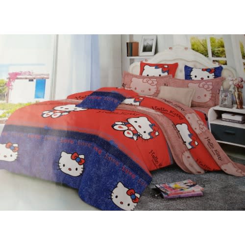 Hello Kitty Kiddies Bed Sheet And 2 Pillow Cases - 4x6ft