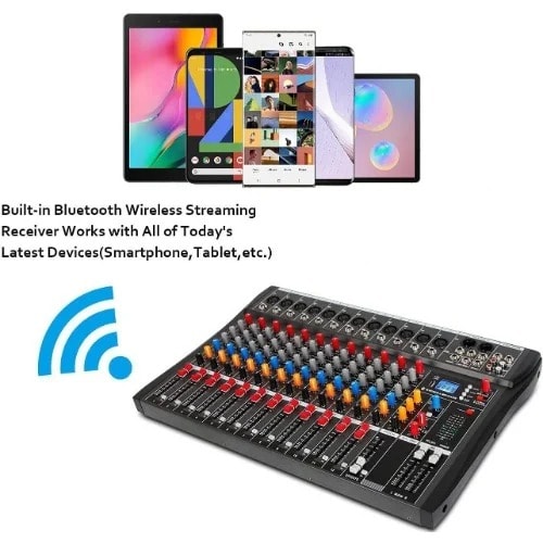 Yamaha 12 Channel Mixer With Bluetooth Effect And USB