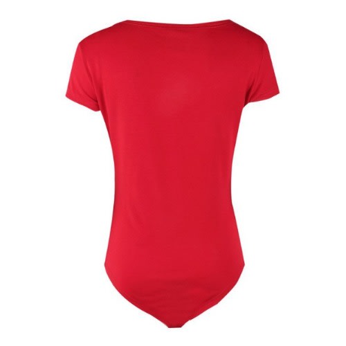 Short Sleeve Bodysuit - Red